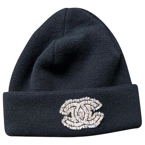 bonnet chanel noir|chanel bonnet turban.